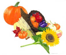 Cornucopia - Colored Pencil